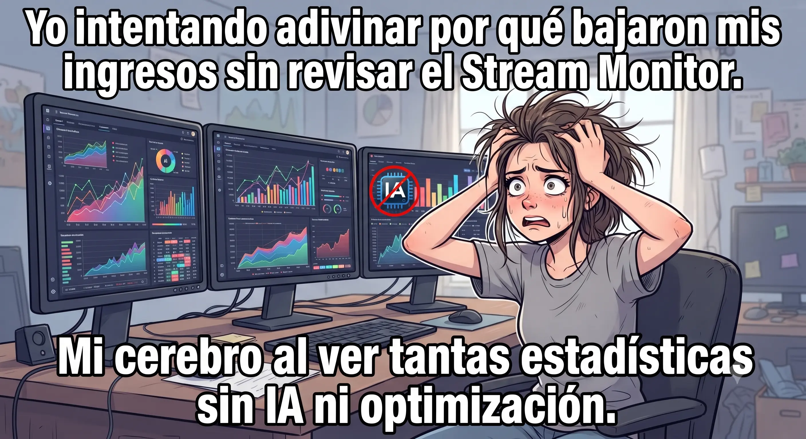 Ilustración sobre ignorar las métricas y las herramientas de transmisión